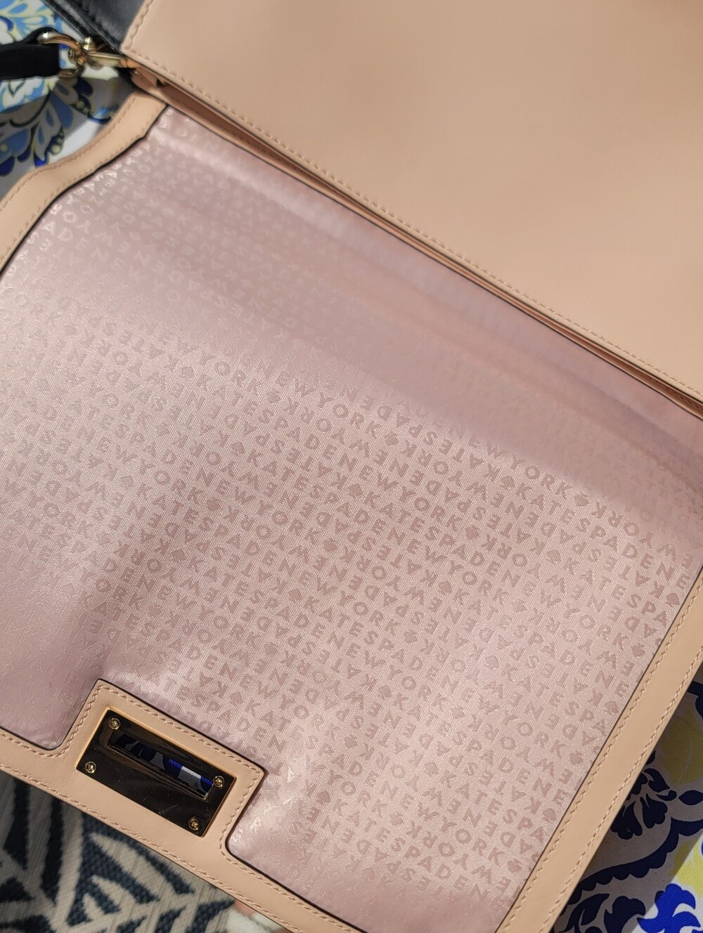 Kate Spade Magnolia Way Large Leather Colorblock Satchel With Strap - Picture 15 of 16